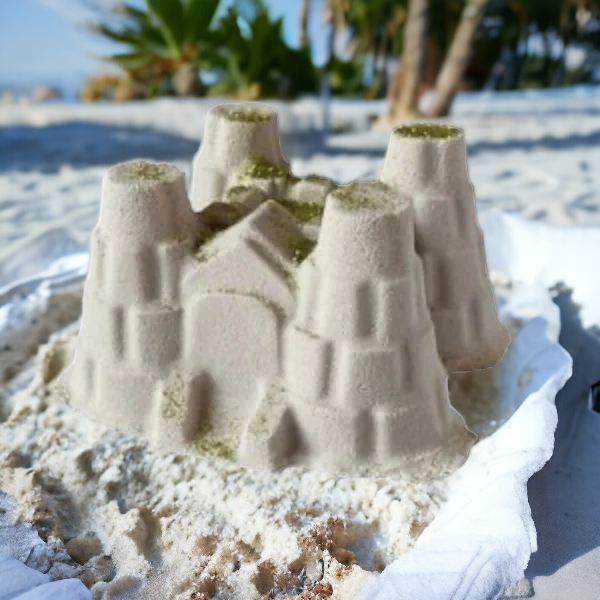 Big Sandcastle Foaming Bath Bomb - Oatmeal and Honey