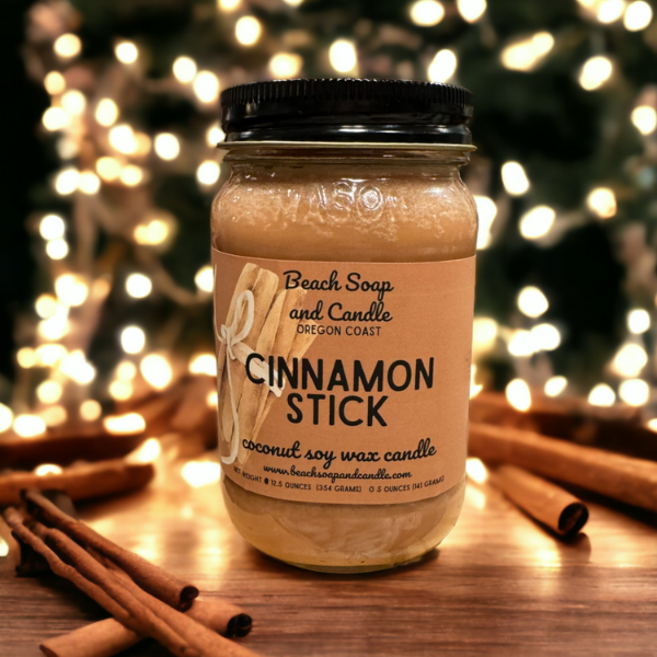 Cinnamon Stick  - Coconut Soy Wax Mason Jar Candle