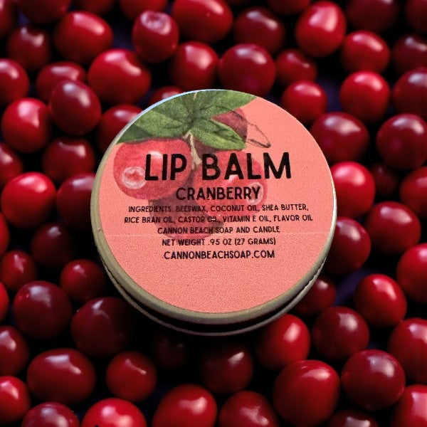 Cranberry Lip Balm with Beeswax