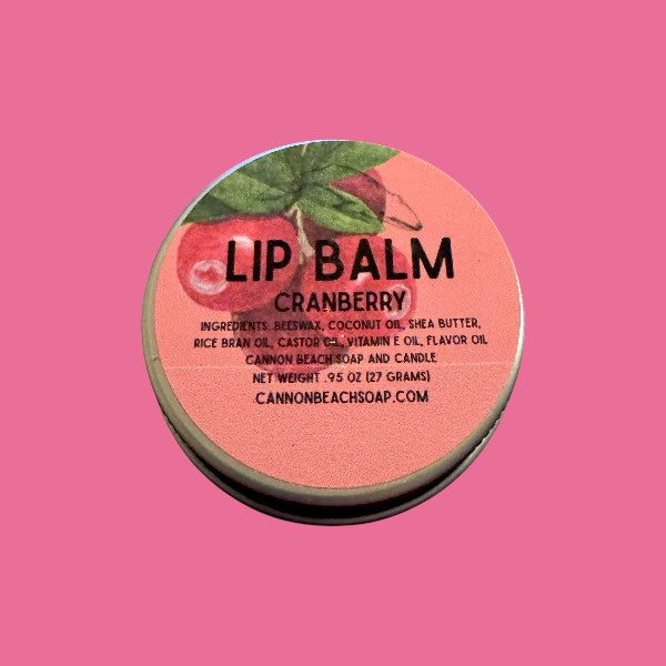 Cranberry Lip Balm with Beeswax