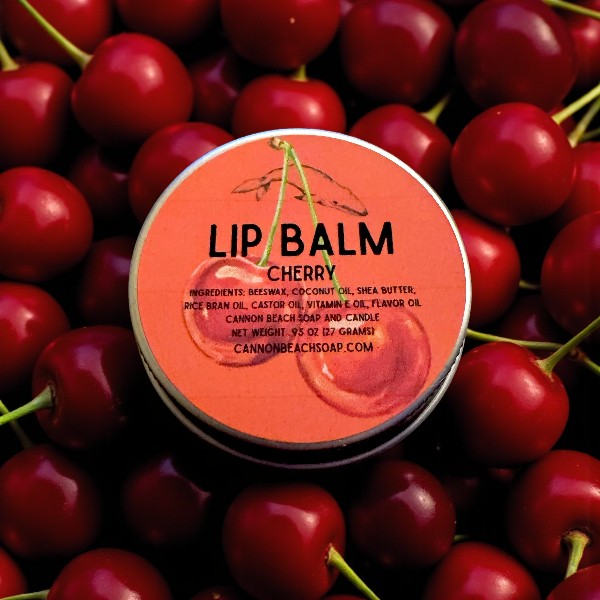 Cherry Lip Balm with Beeswax