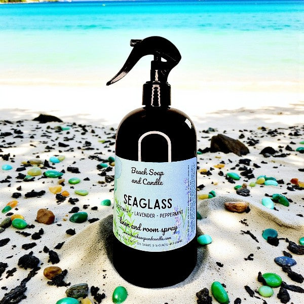 Seaglass (Essential Oil Blend), Non Toxic Odor Neutralizing Room and Linen Spray