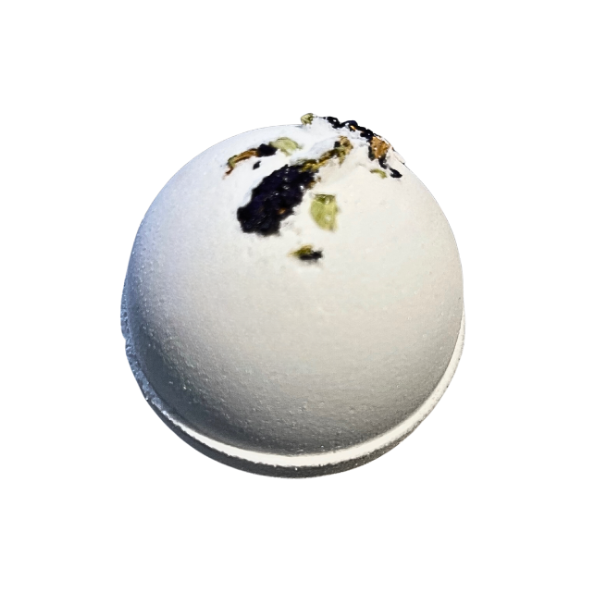 Rainy Day Foaming Bath Bomb - black tea and bergamot